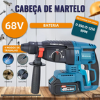 (1 ANO DE GARANTIA) Kit de ferramentas 4 em 1 Furadeira, Chave de fenda/Chave de impacto/Amolador/Martelo 2 baterias de 21 V Caixa - GENAI