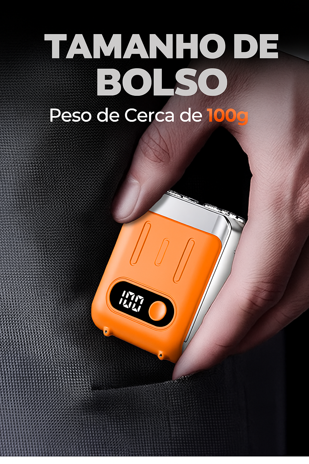 Mini Barbeador Elétrico bladePRO Rotativo IPX7 + BRINDE: HIDRATANTE