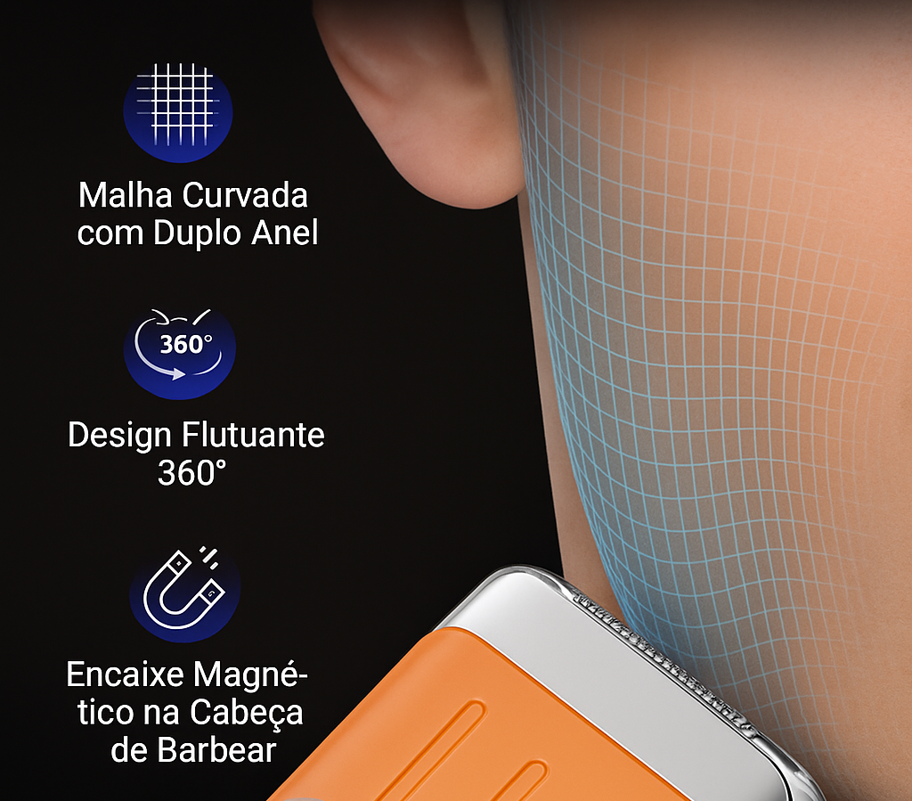 Mini Barbeador Elétrico bladePRO Rotativo IPX7 + BRINDE: HIDRATANTE