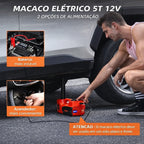 (ÚLTIMAS UNIDADES) Macaco Elétrico Multifuncional + Chave de Impacto Elétrica! 1 ANO DE GARANTIA