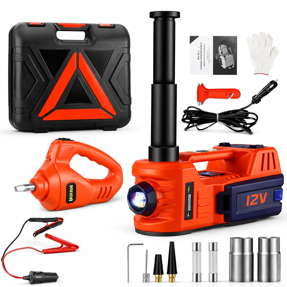 (ÚLTIMAS UNIDADES) Macaco Elétrico Multifuncional + Chave de Impacto Elétrica! 1 ANO DE GARANTIA