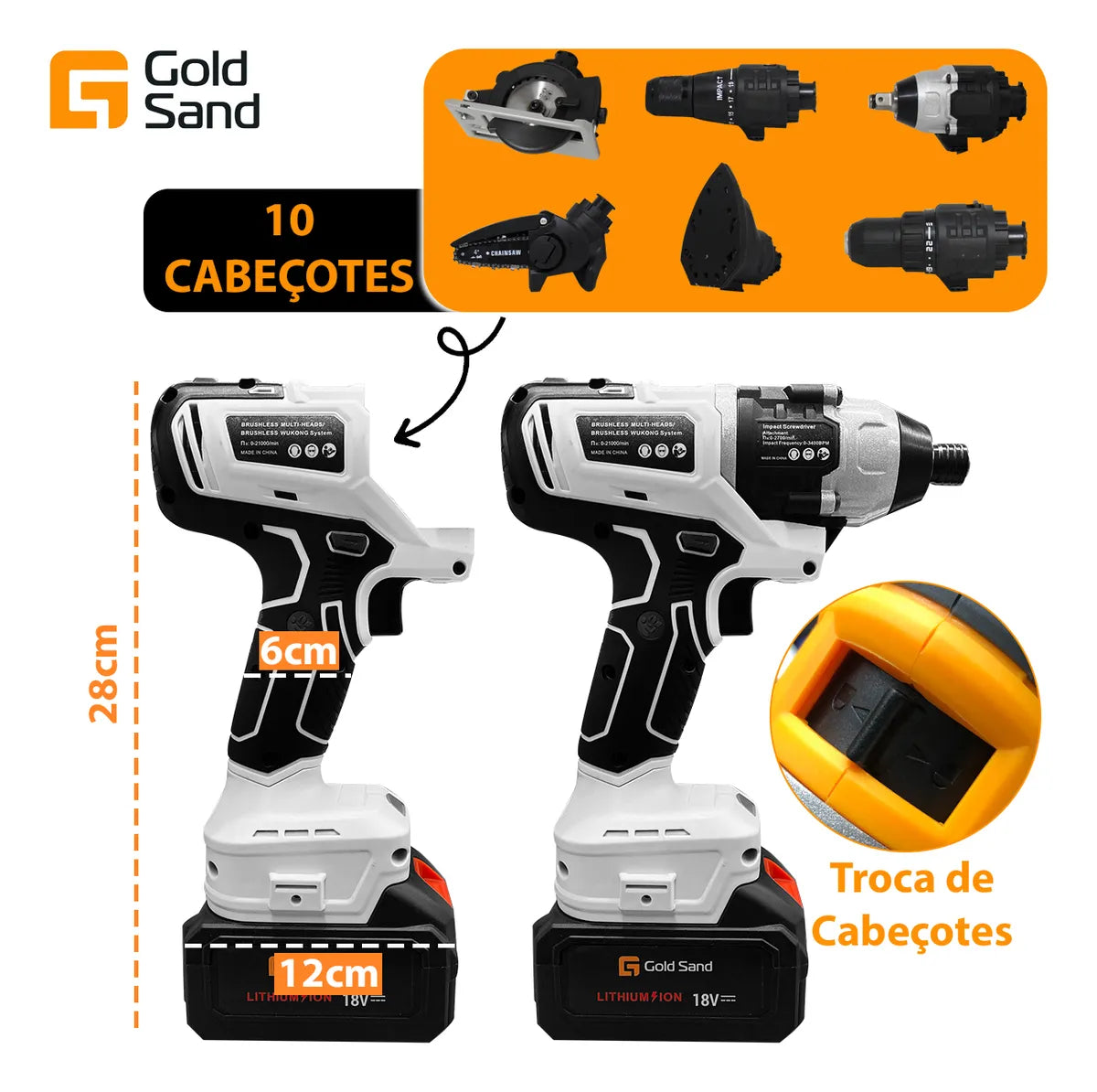 (ÚLTIMAS UNIDADES) Kit Parafusadeira 10 em 1 - MALETA DE BRINDE