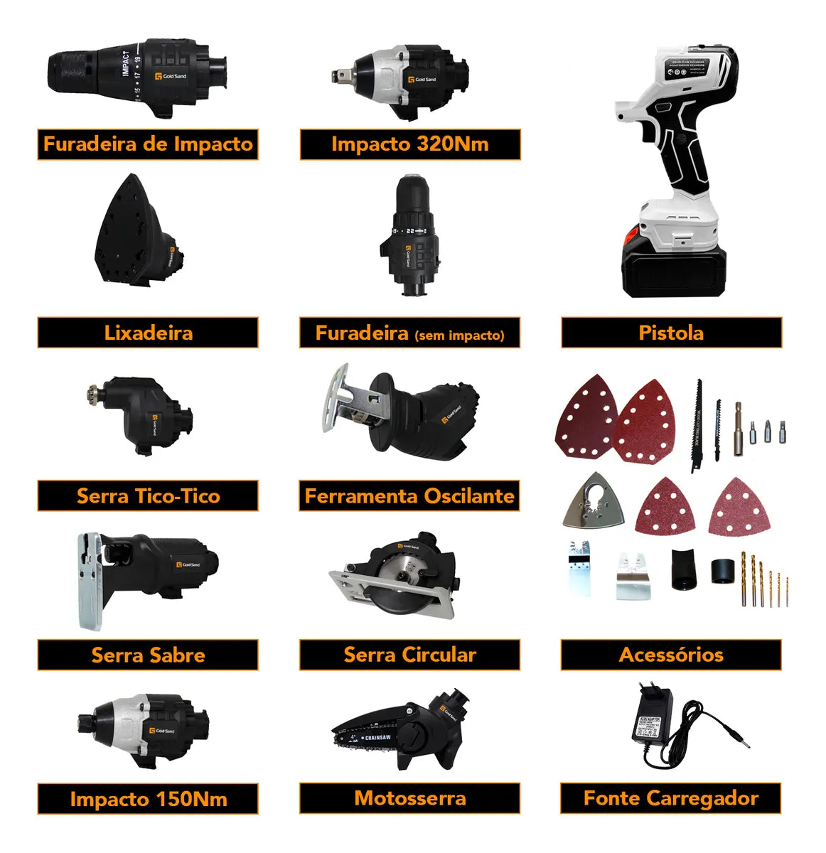 (ÚLTIMAS UNIDADES) Kit Parafusadeira 10 em 1 - MALETA DE BRINDE