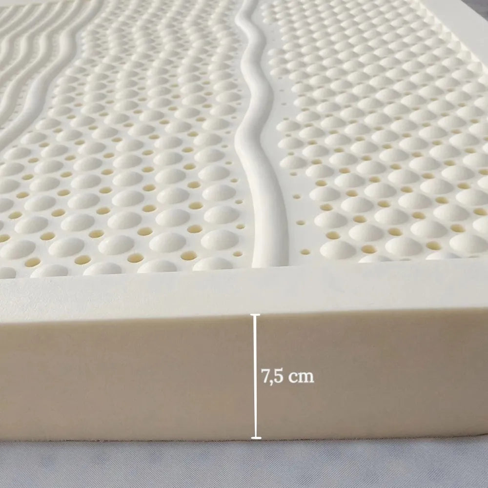 Pillow Top Látex Natural Ergonômico Antialérgico - Todos os Tamanhos