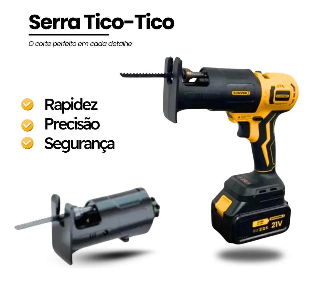 Kit 6 Ferramentas Profissionais 21V a Bateria com 2 Baterias + Maleta Organizadora