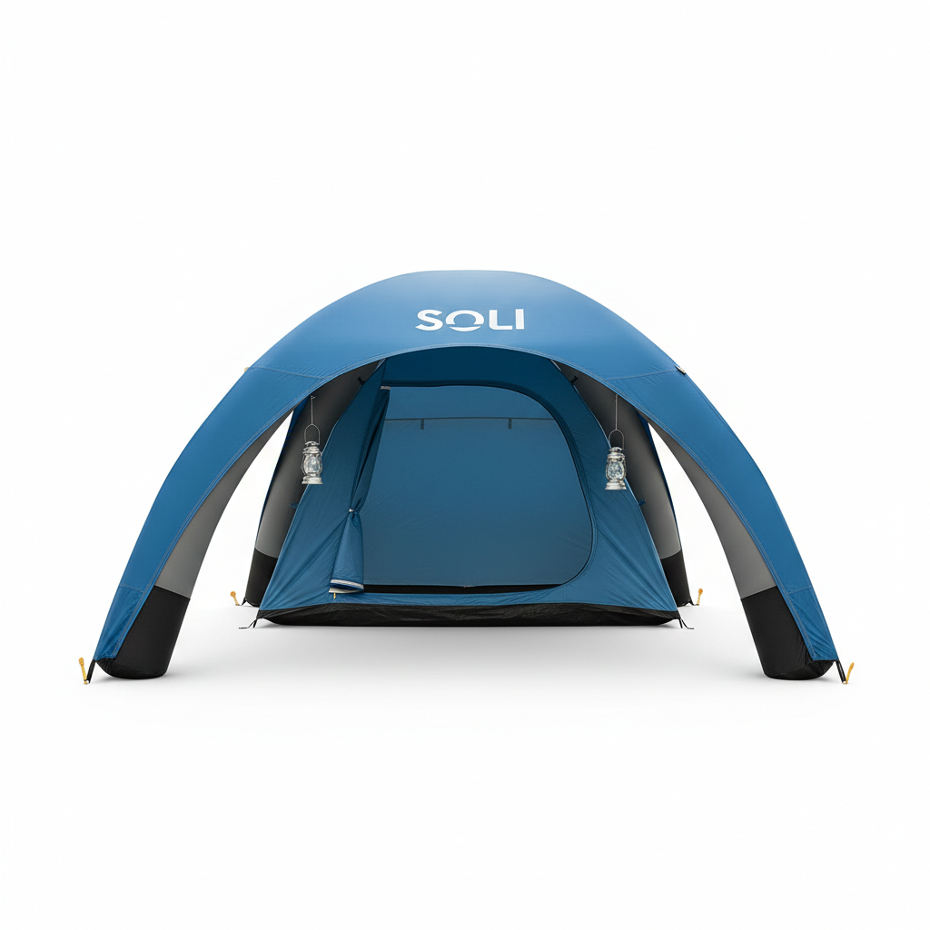 (ÚLTIMAS UNIDADES) Barraca Solar Autoinflável Resistente Proteção + (Kit Completo, Estaca, Bomba e Mochila)