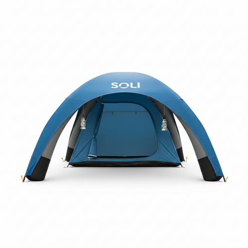 (ÚLTIMAS UNIDADES) Barraca Solar Autoinflável Resistente Proteção + (Kit Completo, Estaca, Bomba e Mochila)