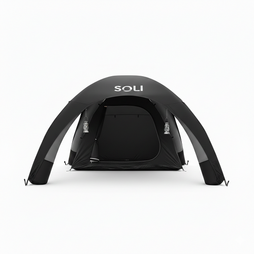 (ÚLTIMAS UNIDADES) Barraca Solar Autoinflável Resistente Proteção + (Kit Completo, Estaca, Bomba e Mochila)