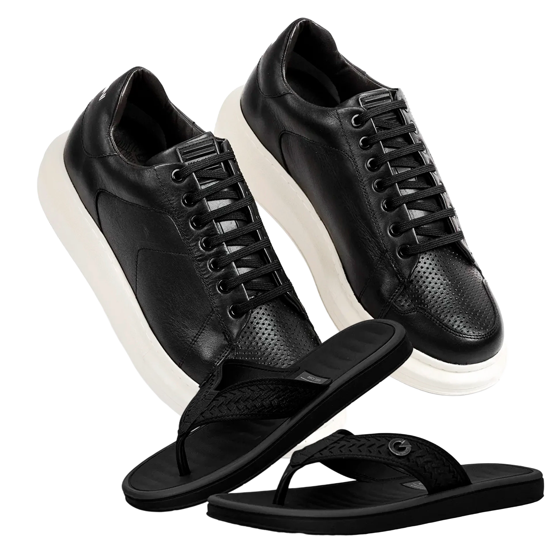 Kit Ferracini Sapatênis Ortopédico + Chinelo Massageador [Envio Nacional]