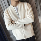 Cardigã Masculino Fechamento em Zíper - Estilo Casual