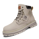 Bota Coturno Masculina Off White