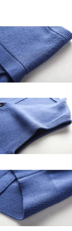 Colete de Malha de Lã Masculino - Elegância e Conforto