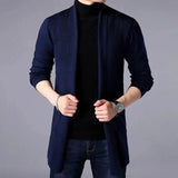 Cardigã Masculino de Malha Azul