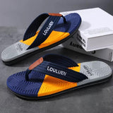 Chinelo Masculino Azul e Laranja