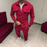 Conjunto Masculino Calça e Jaqueta Vermelho