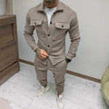 Conjunto Masculino Calça e Jaqueta Marrom