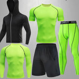 Conjunto Masculino Esportivo de Compressão Verde