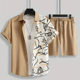 Conjunto Masculino Bicolor Bege