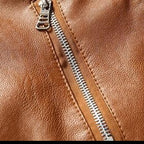 Jaqueta Masculina de Couro Marrom - Elegância e Durabilidade