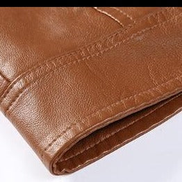 Jaqueta Masculina de Couro Marrom - Elegância e Durabilidade